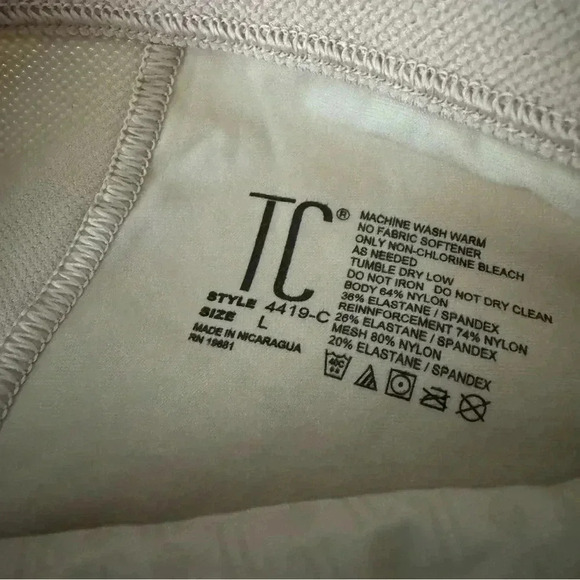 NWOT TC Fine Intimates Womens Cool On You Firm Control Thigh Slimmer L - Picture 4 of 5